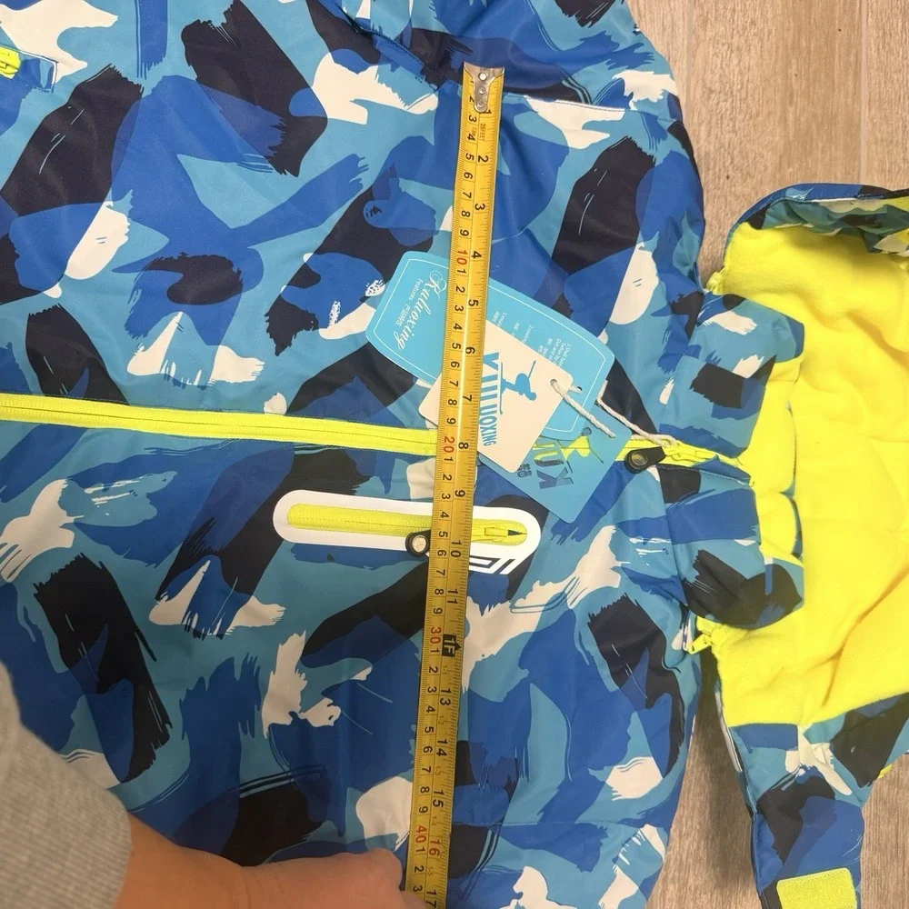 NWT Kids KULUOXING‎ ~ DOUBLE WEAR ~ COLORFUL HOODED WINT SKI JACKET ~ SIZE 14